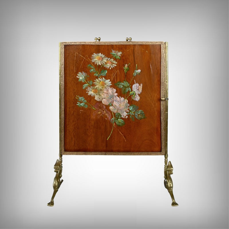 Rare Bronze Triptych Mirror – 1900