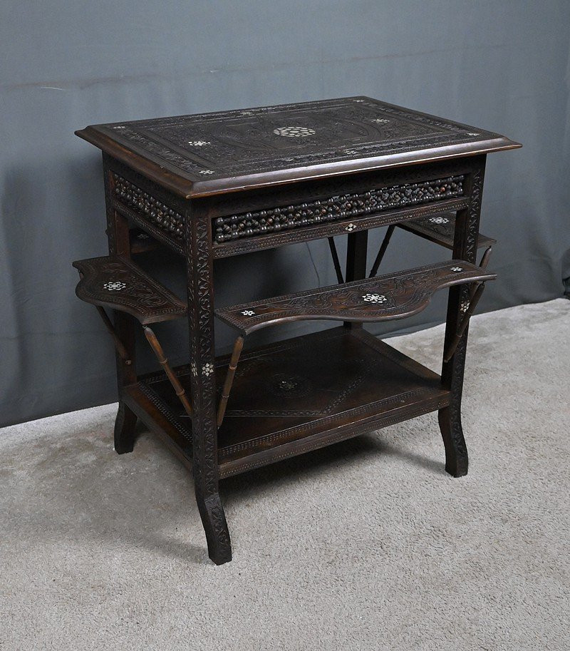 Table Syrienne en Noyer – Fin XIXe-photo-3