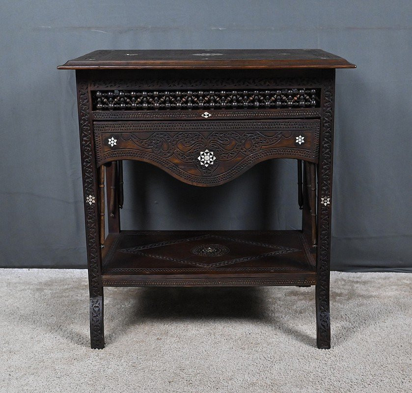 Table Syrienne en Noyer – Fin XIXe-photo-5