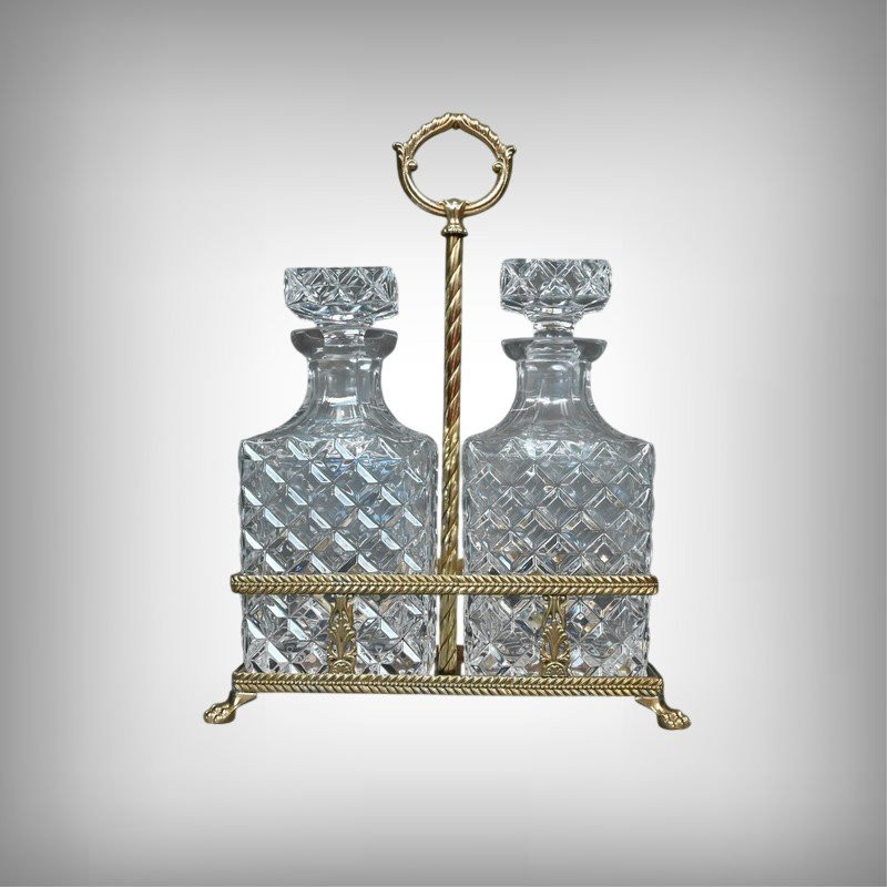 Bronze & Crystal Liquor Cabinet – Late 19th Century-photo-2