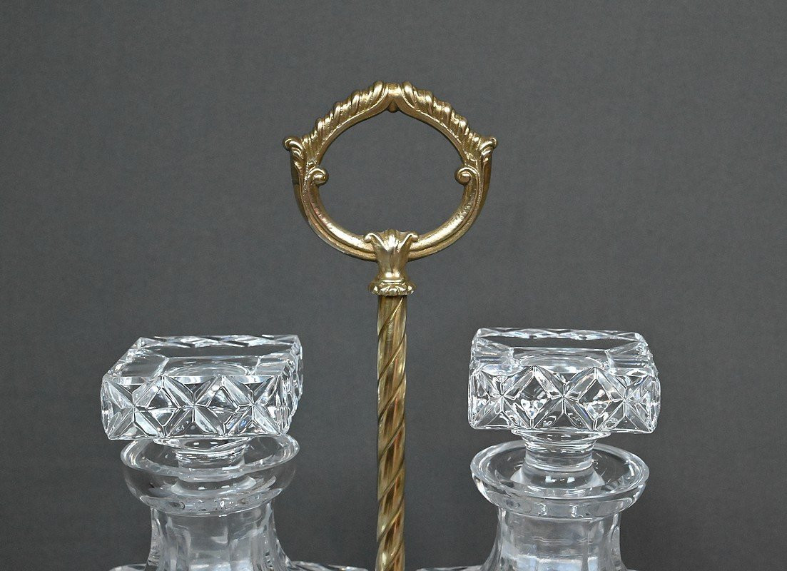 Bronze & Crystal Liquor Cabinet – Late 19th Century-photo-2