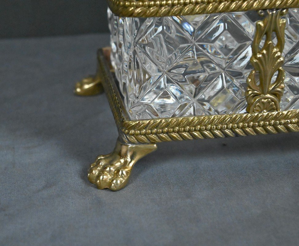 Bronze & Crystal Liquor Cabinet – Late 19th Century-photo-4