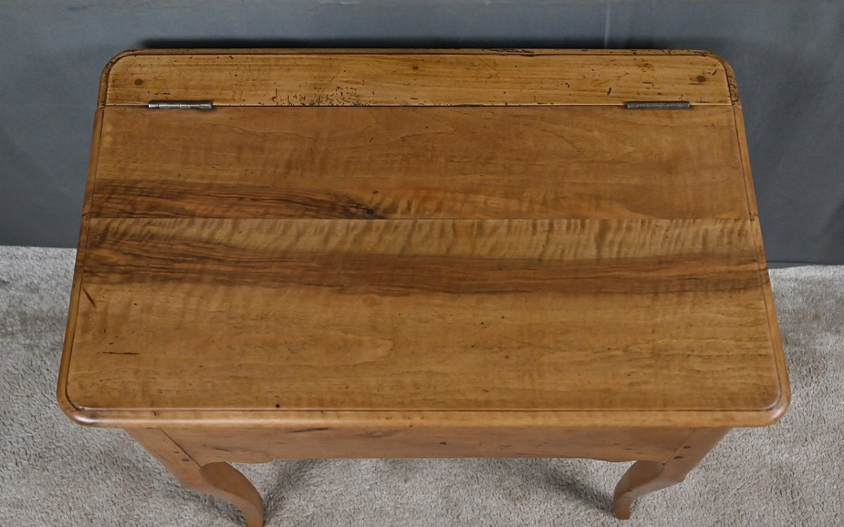 Table à Pétrin en Noyer & Poirier, époque Louis XV – XVIIIe-photo-2