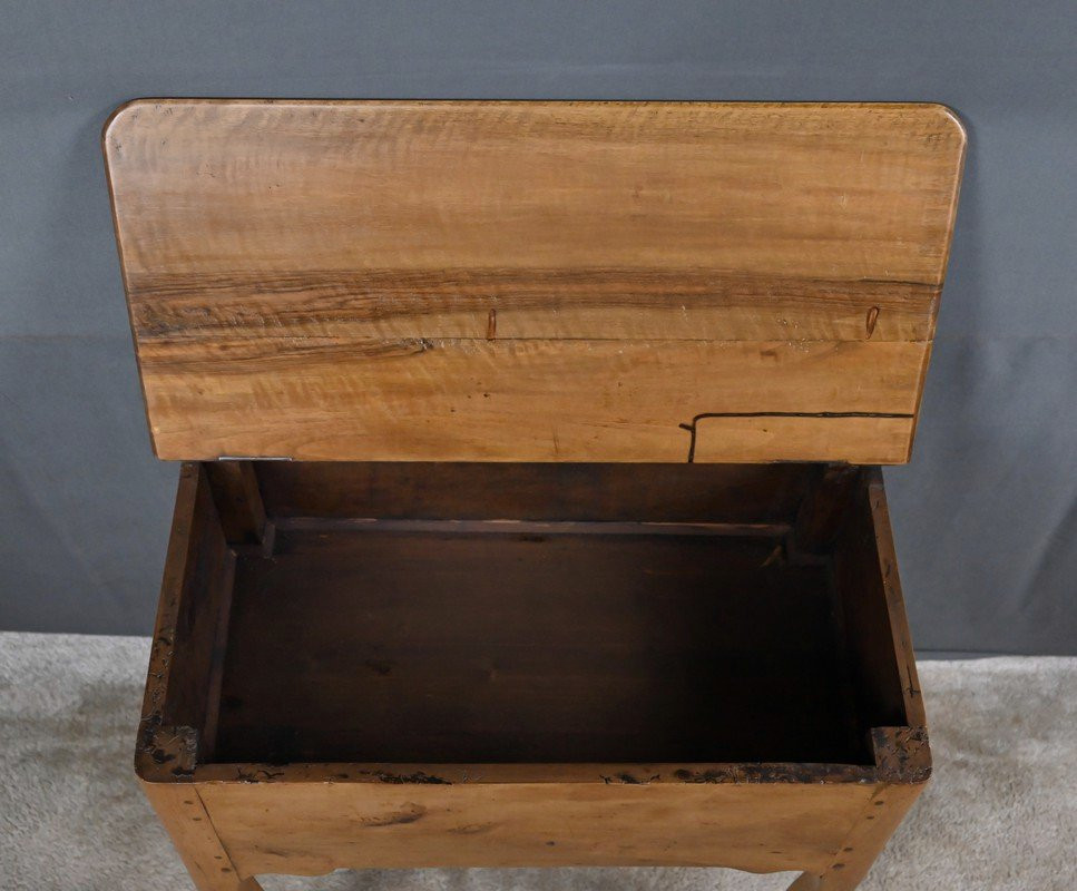 Table à Pétrin en Noyer & Poirier, époque Louis XV – XVIIIe-photo-3