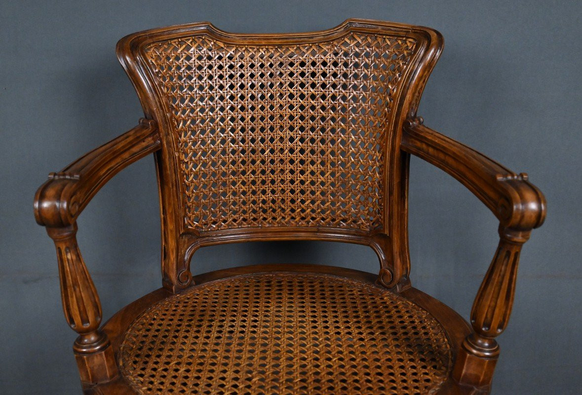 Chaise Haute Pivotante en Hêtre, style Louis XVI – 1900-photo-1