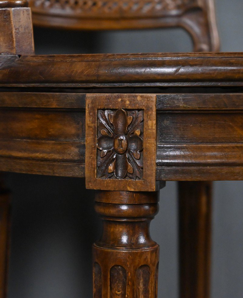 Chaise Haute Pivotante en Hêtre, style Louis XVI – 1900-photo-6