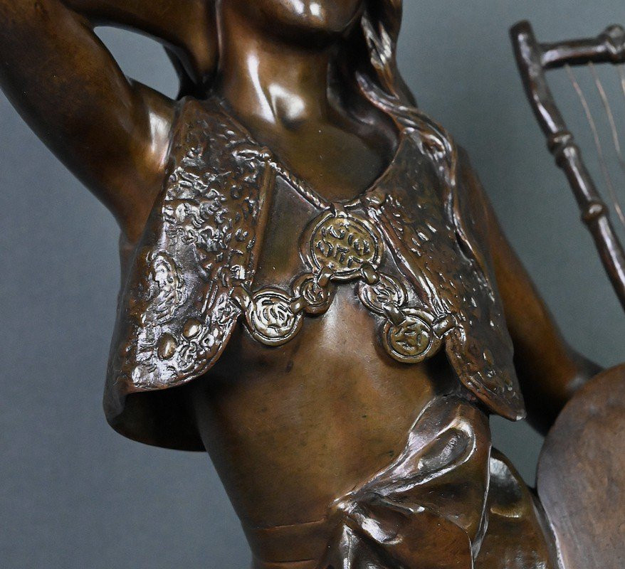 Bronze « Bohémienne », signé E. Villanis – Fin XIXe-photo-6