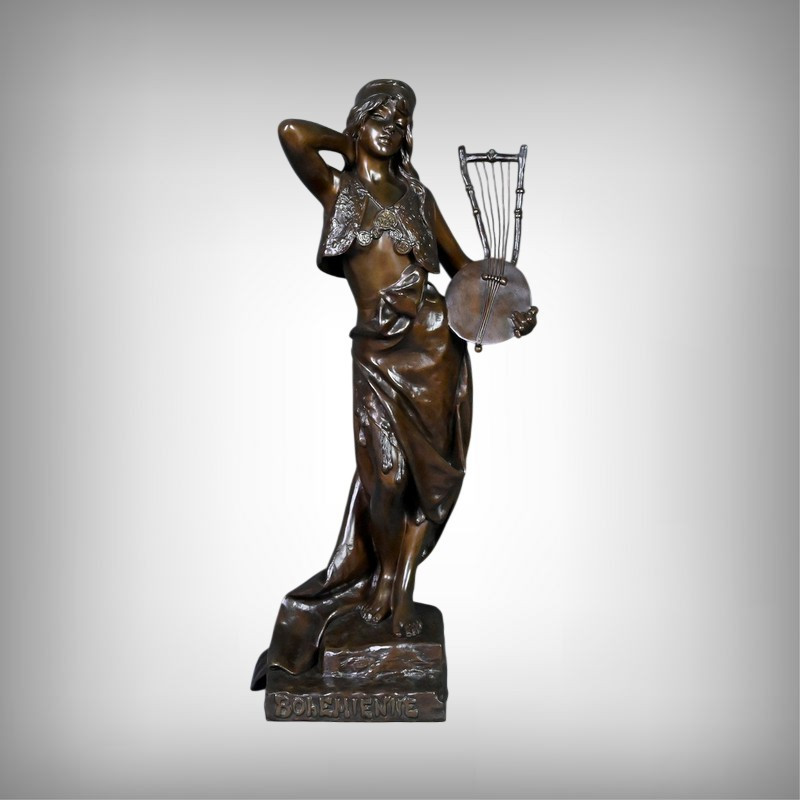 Bronze « Bohémienne », signé E. Villanis – Fin XIXe
