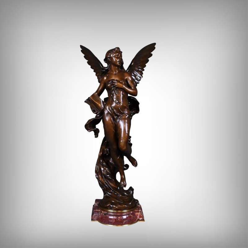 Important Bronze Sculpture "the Thought", Signed Jb Germain – Late 19th Century