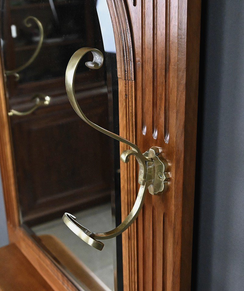 Vestiaire Porte-manteaux en Chêne – 1900-photo-3