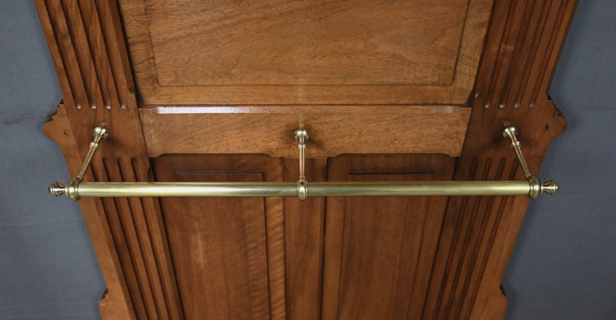 Vestiaire Porte-manteaux en Chêne – 1900-photo-6