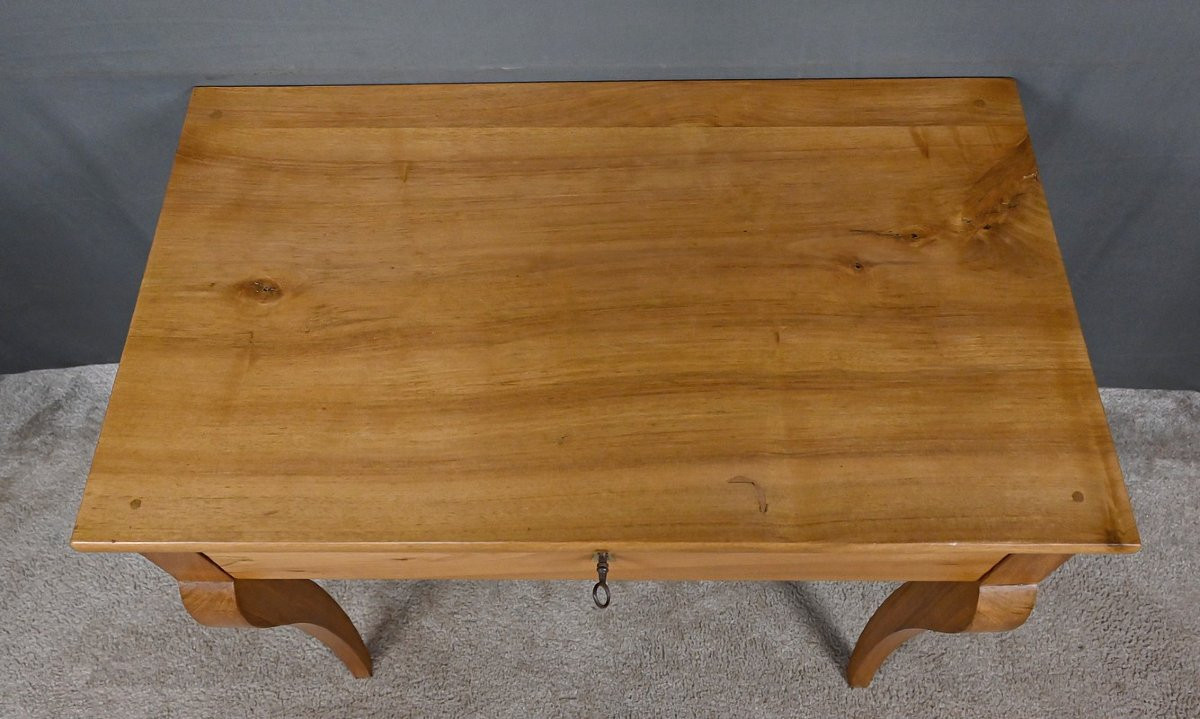 Small Walnut Console Table, Restoration Period – Early 19th Century-photo-1