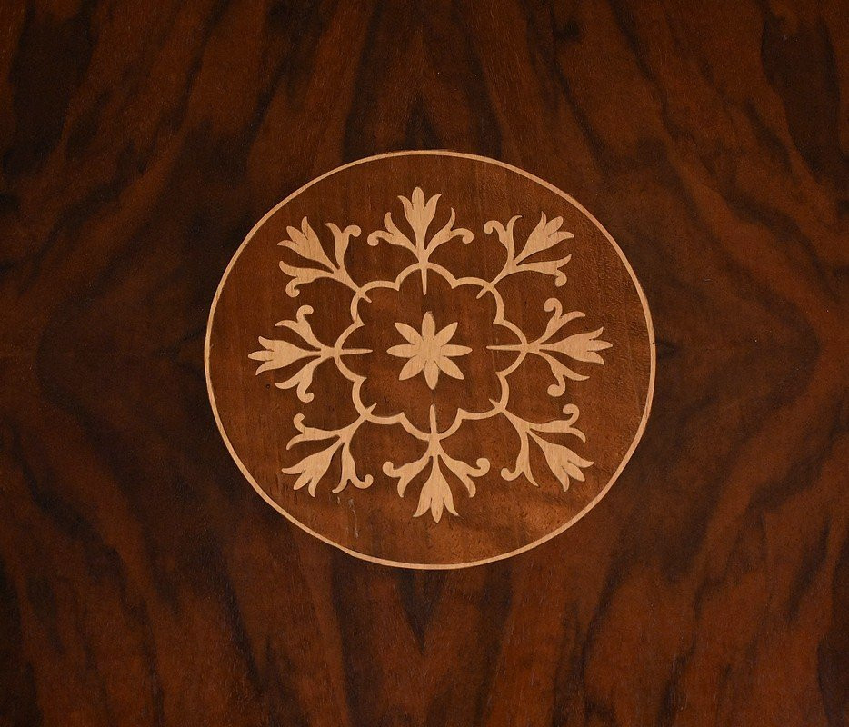 Mahogany Revolving Bookshelf, England – Mid-20th Century-photo-1