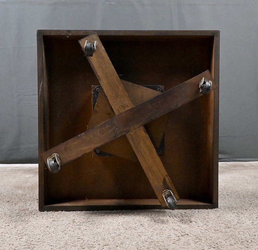 Mahogany Revolving Bookshelf, England – Mid-20th Century-photo-7