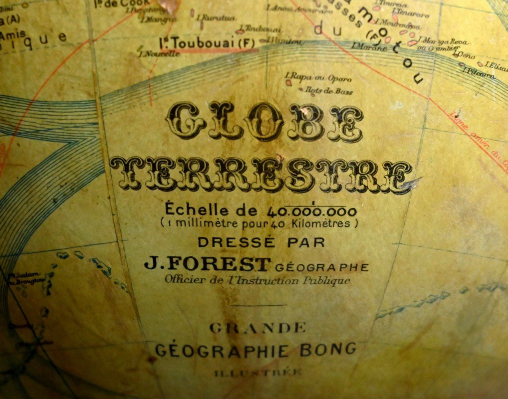 Globe Terrestre signé J.Forest – Fin XIXe-photo-6