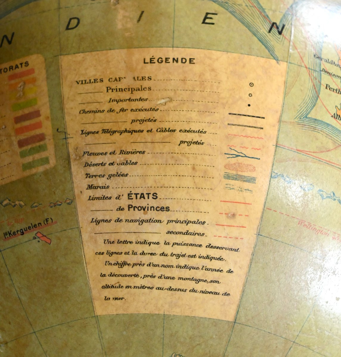 Globe Terrestre signé J.Forest – Fin XIXe-photo-8