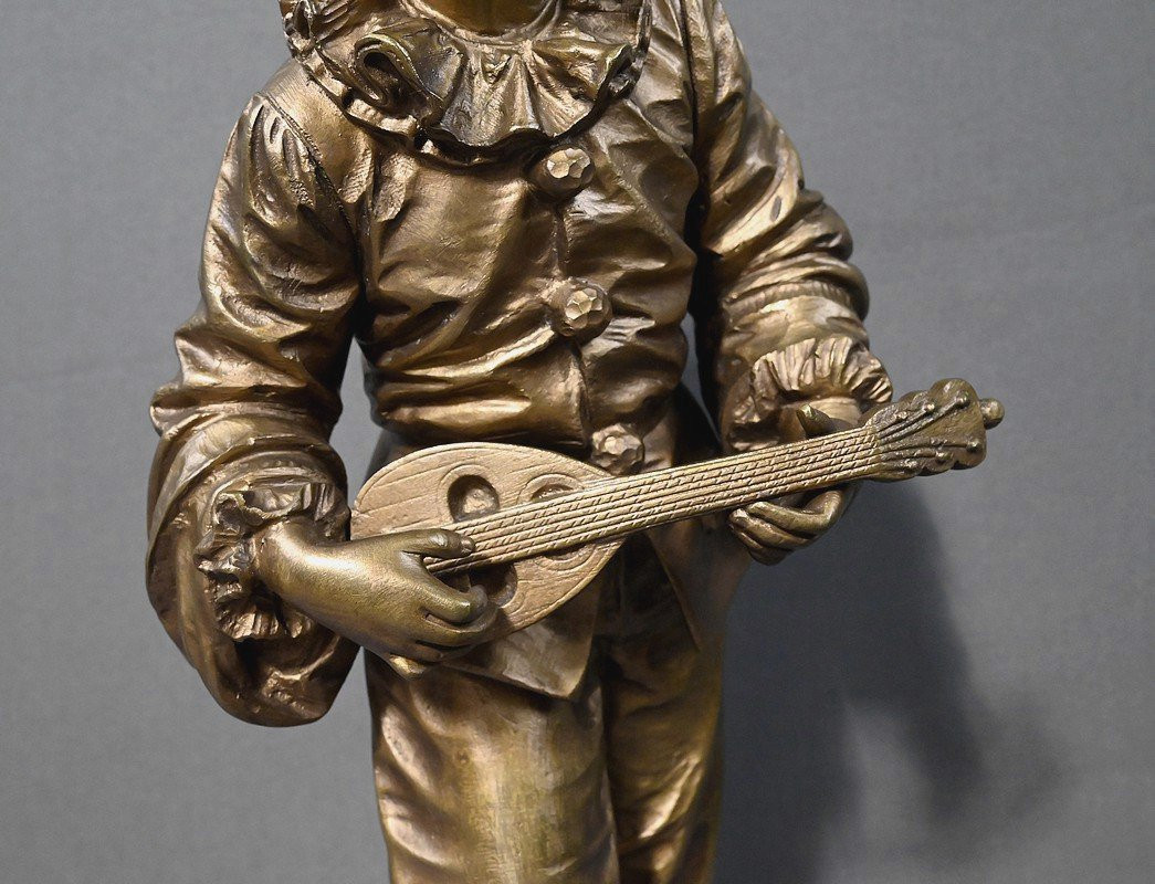 Bronze Sculpture "by The Light Of The Moon" Signed Bouret – Late 19th Century-photo-6