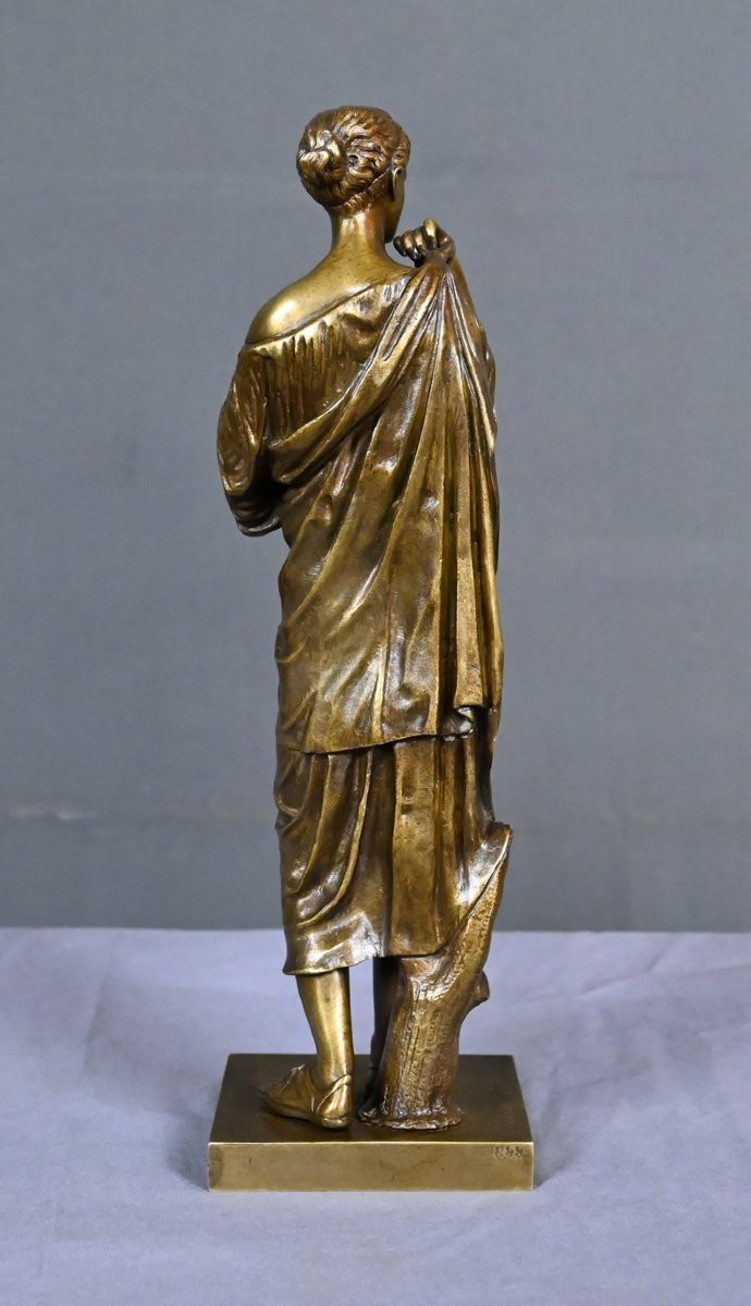 Bronze « Diane de Gabies », d’après Praxitèle, signé Raingo Frères – 2ème partie XIXe-photo-2