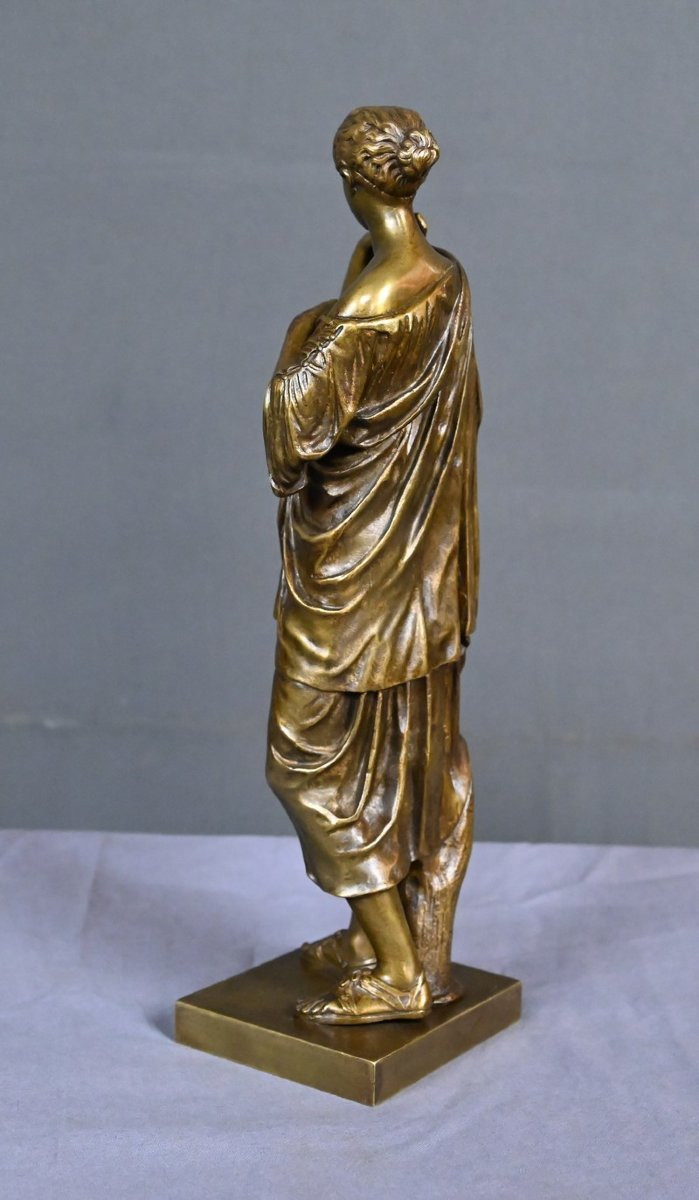 Bronze « Diane de Gabies », d’après Praxitèle, signé Raingo Frères – 2ème partie XIXe-photo-3