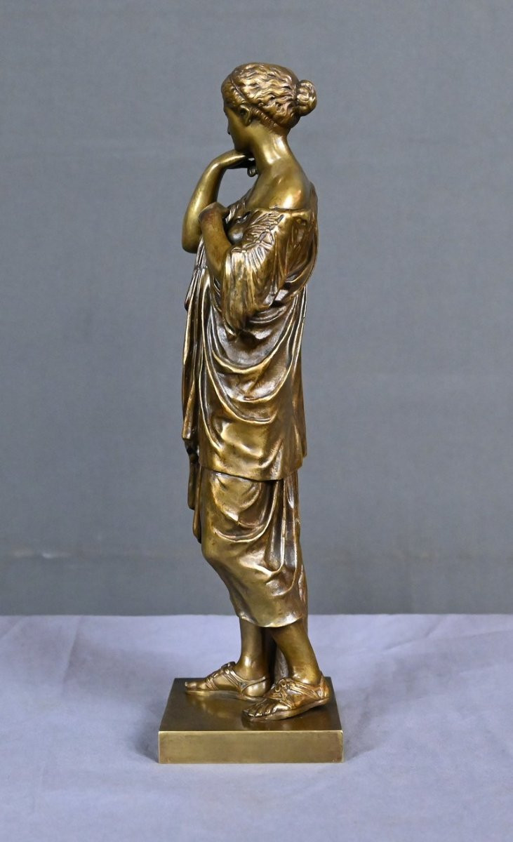 Bronze « Diane de Gabies », d’après Praxitèle, signé Raingo Frères – 2ème partie XIXe-photo-4