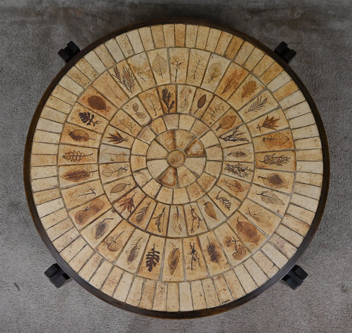 Table Basse signée R. Capron, Collection les Herbiers, Vallauris – 1960-photo-2