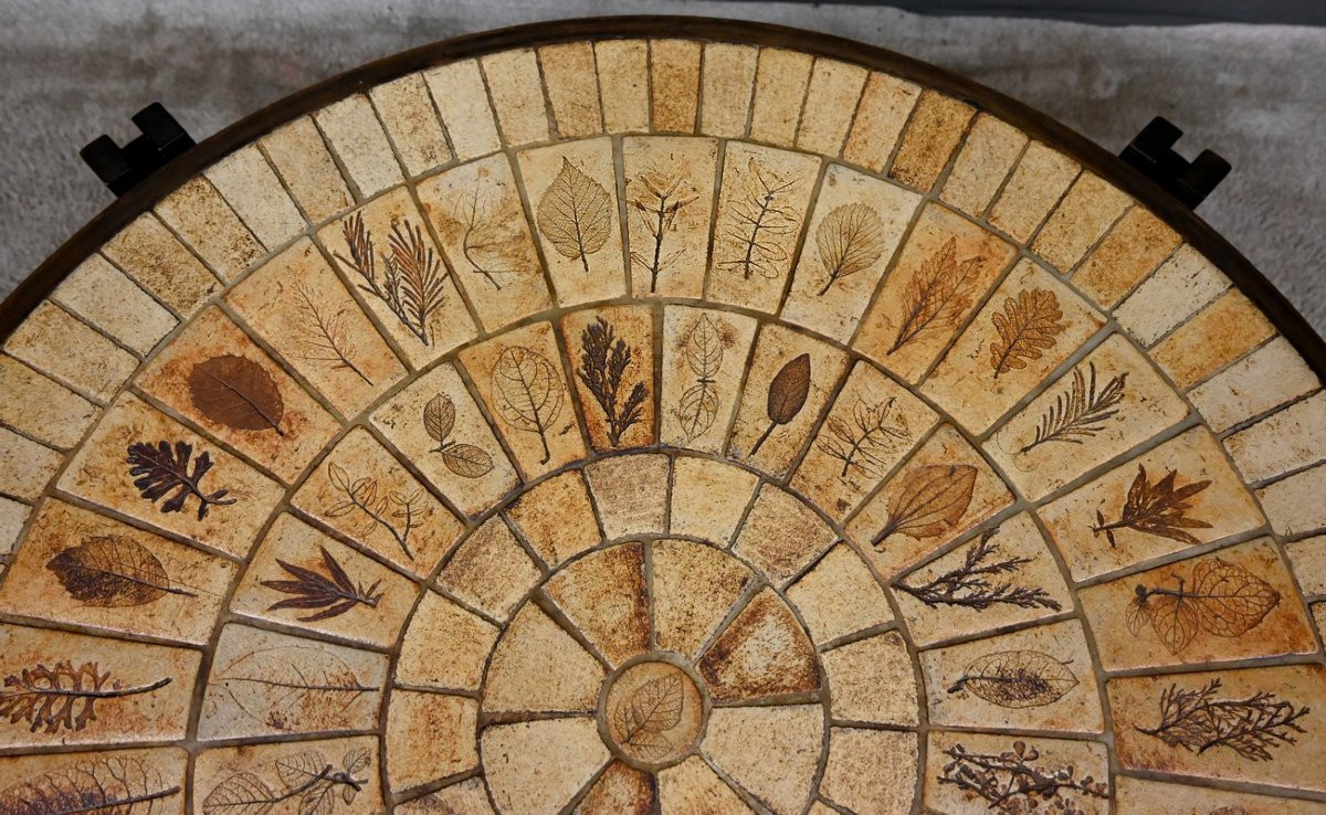 Table Basse signée R. Capron, Collection les Herbiers, Vallauris – 1960-photo-3