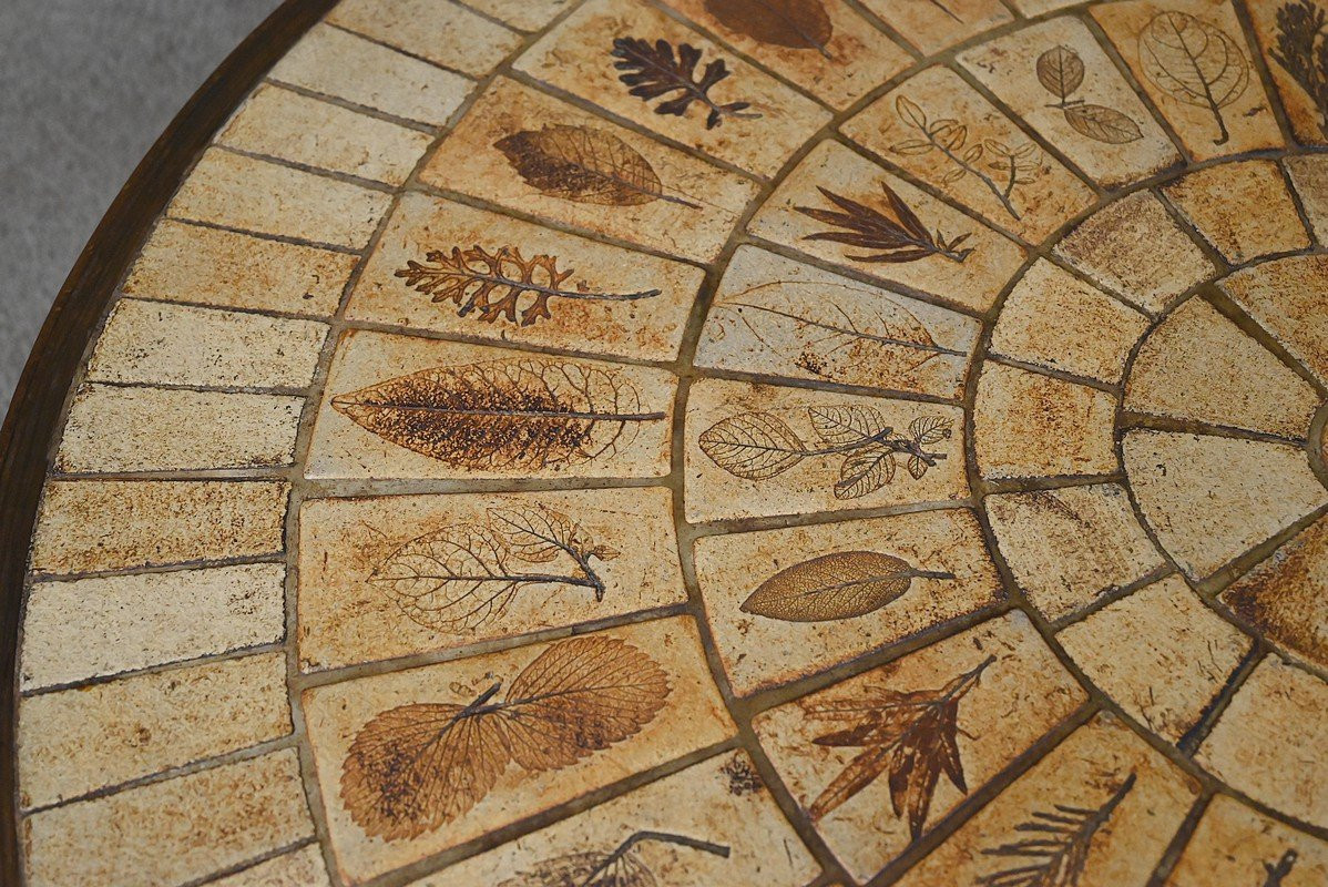 Table Basse signée R. Capron, Collection les Herbiers, Vallauris – 1960-photo-4