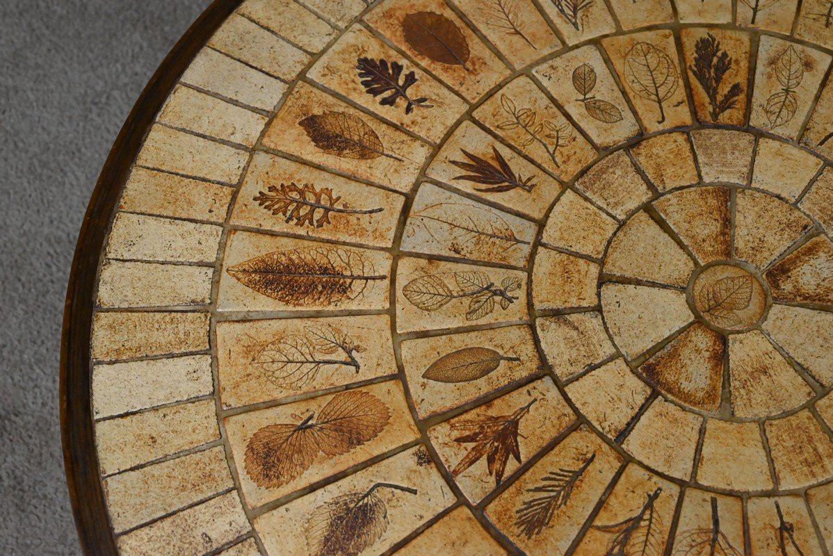 Table Basse signée R. Capron, Collection les Herbiers, Vallauris – 1960-photo-5