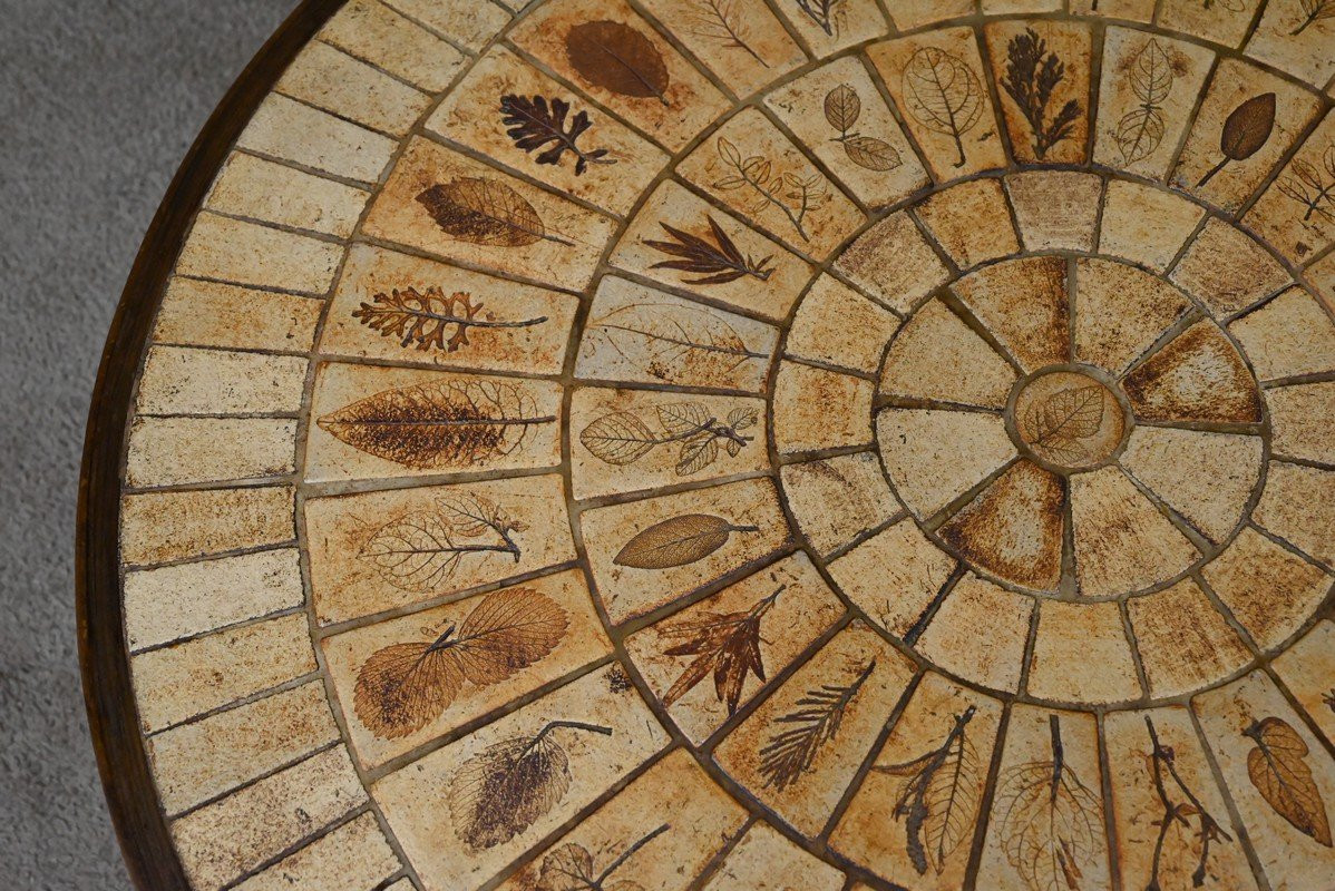 Table Basse signée R. Capron, Collection les Herbiers, Vallauris – 1960-photo-6