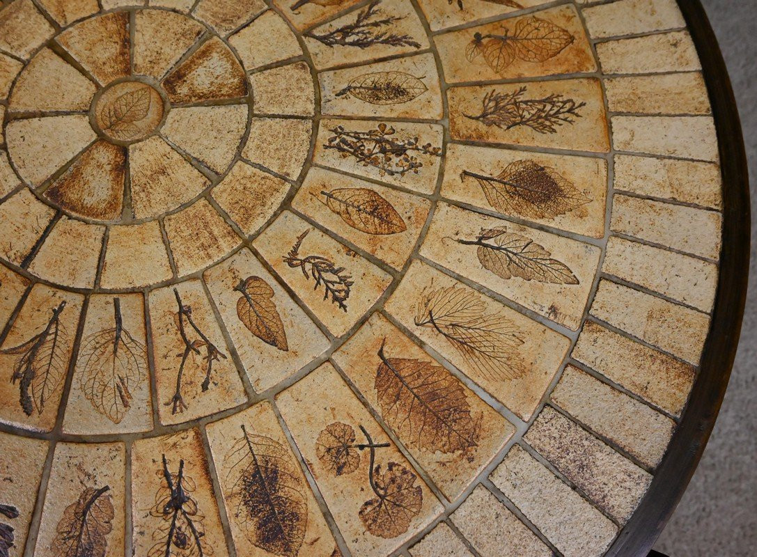 Table Basse signée R. Capron, Collection les Herbiers, Vallauris – 1960-photo-8