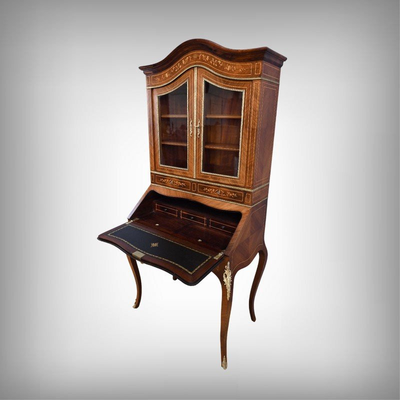 Bureau Scriban en Palissandre, époque Napoléon III – 2ème partie XIXe-photo-2