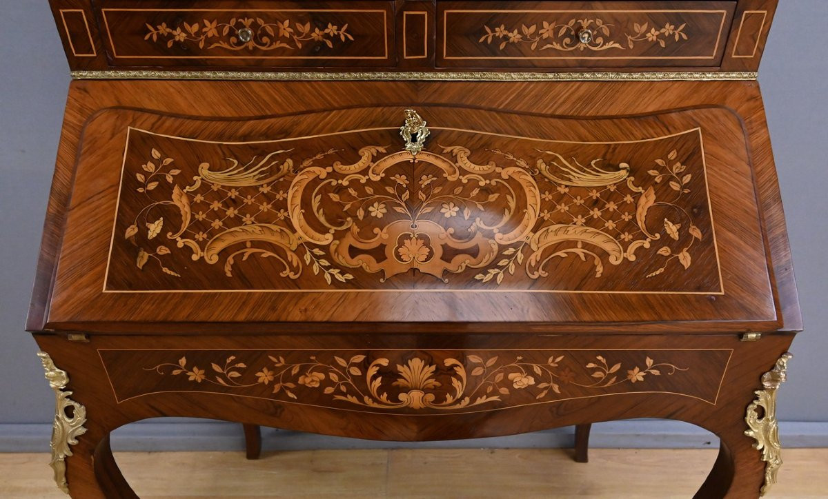 Bureau Scriban en Palissandre, époque Napoléon III – 2ème partie XIXe-photo-4