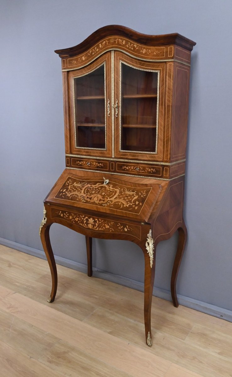 Bureau Scriban en Palissandre, époque Napoléon III – 2ème partie XIXe-photo-7
