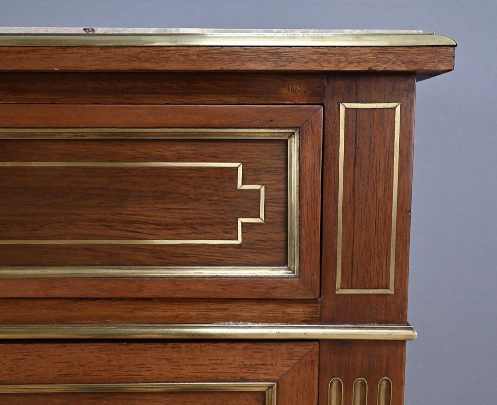 Mahogany Secretary, Louis XVI Style, Napoleon III Period - 2nd Half 19th Century-photo-5