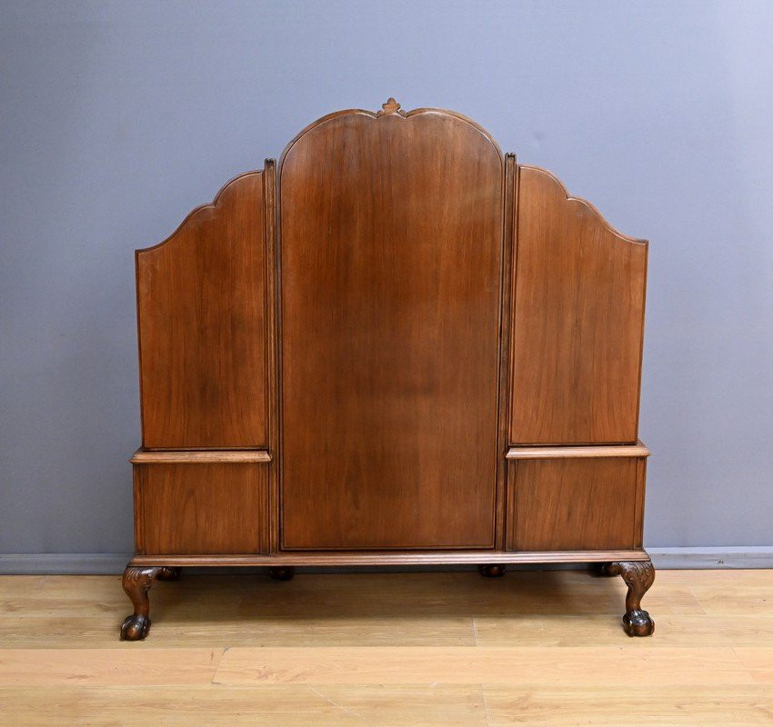 Walnut Dressing Table, Chippendale Style, England - 1930-photo-2