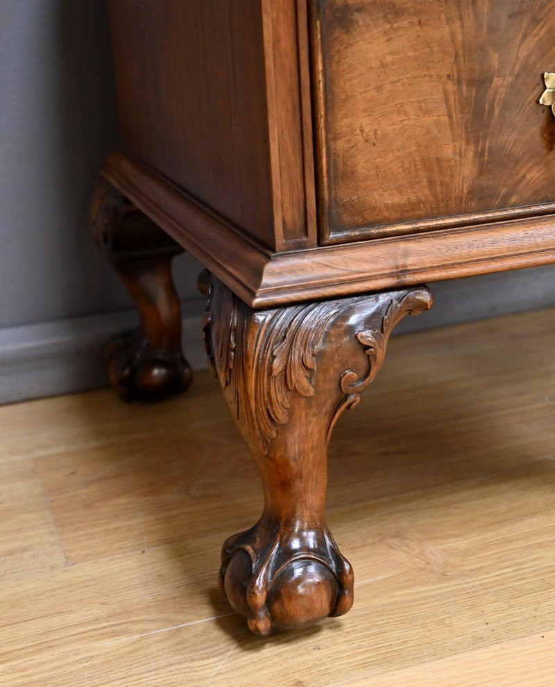Walnut Dressing Table, Chippendale Style, England - 1930-photo-7