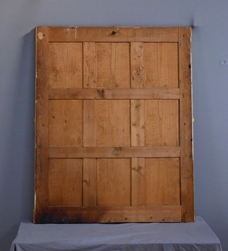 Large Gilded Wood Mirror, Restoration Style - Mid-19th Century-photo-7