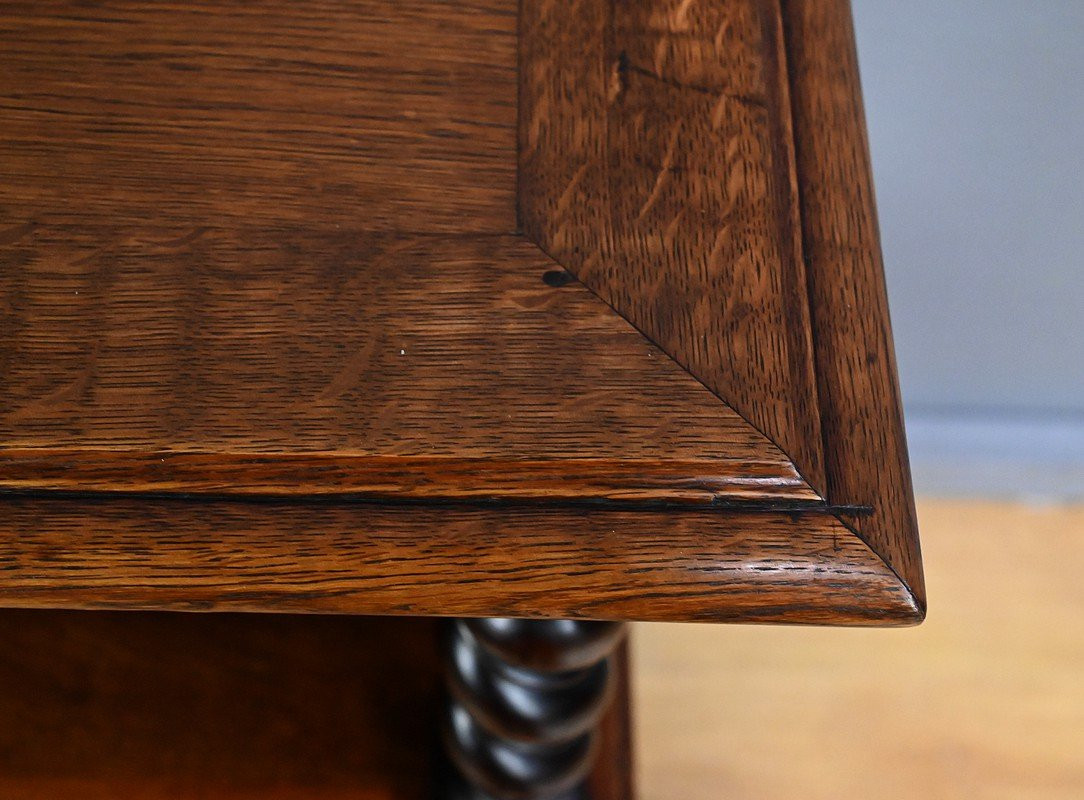 Table Desserte en Chêne, style Louis XIII – Début XXe-photo-1