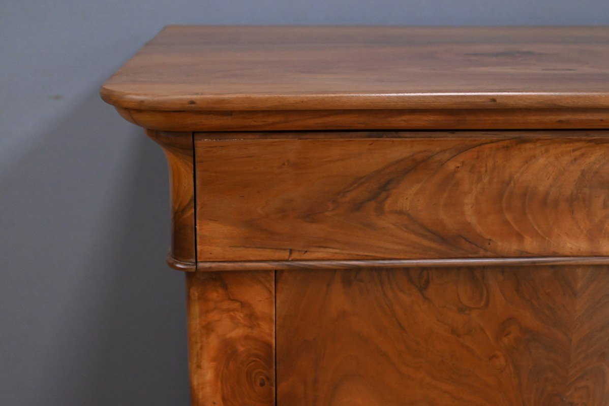 Commode en Ronce de Noyer, époque Restauration – 1ère Partie XIXe-photo-3