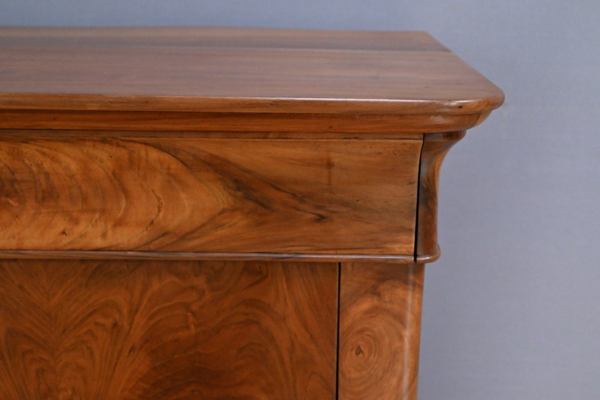 Commode en Ronce de Noyer, époque Restauration – 1ère Partie XIXe-photo-4