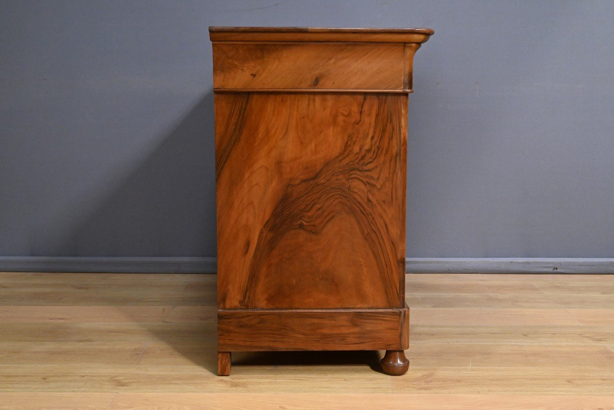 Commode en Ronce de Noyer, époque Restauration – 1ère Partie XIXe-photo-6