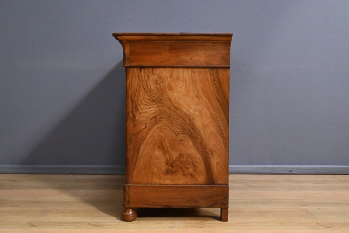 Commode en Ronce de Noyer, époque Restauration – 1ère Partie XIXe-photo-7
