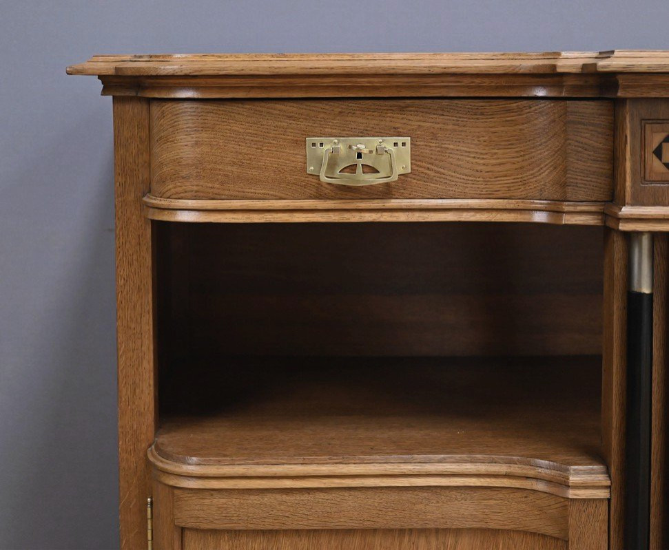Buffet Desserte en Chêne, style Gustave Serrurier-Bovy, Art Déco – 1930-photo-6
