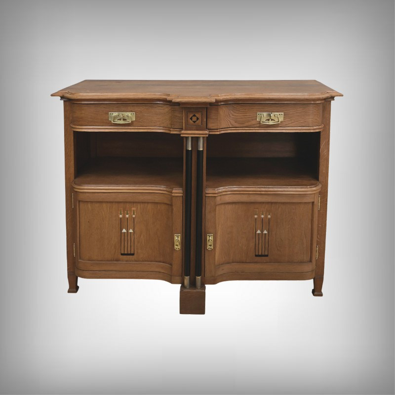 Buffet Desserte en Chêne, style Gustave Serrurier-Bovy, Art Déco – 1930