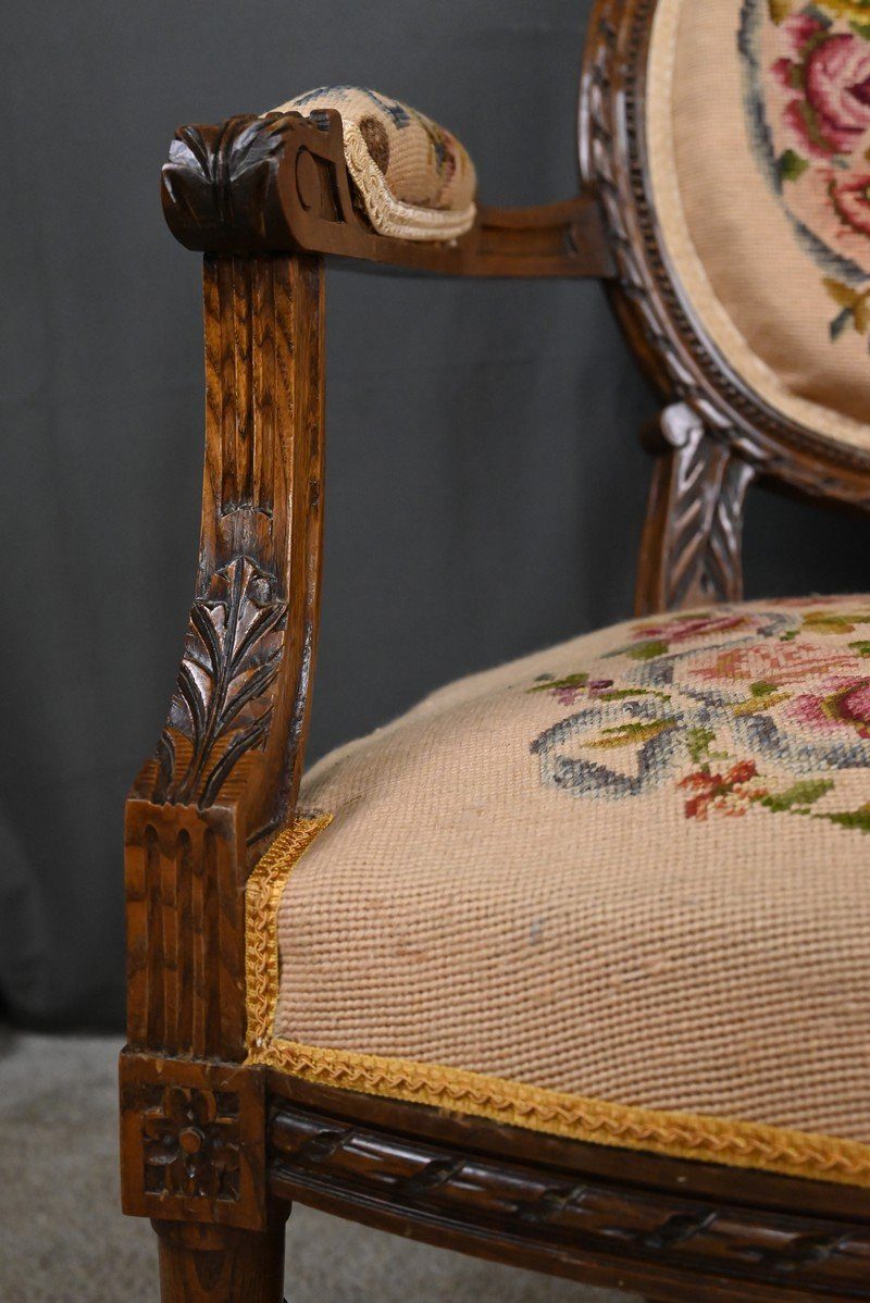 Stained Beech Sofa, Louis XVI Style -1920-photo-6
