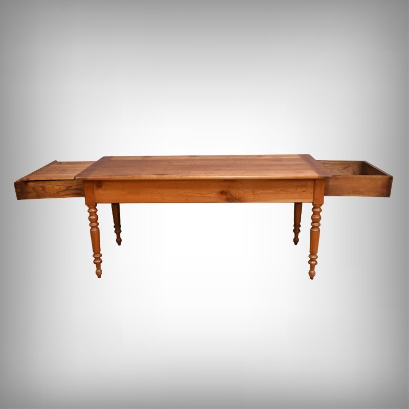 Table de Ferme en Merisier – Fin XIXᵉ-photo-2
