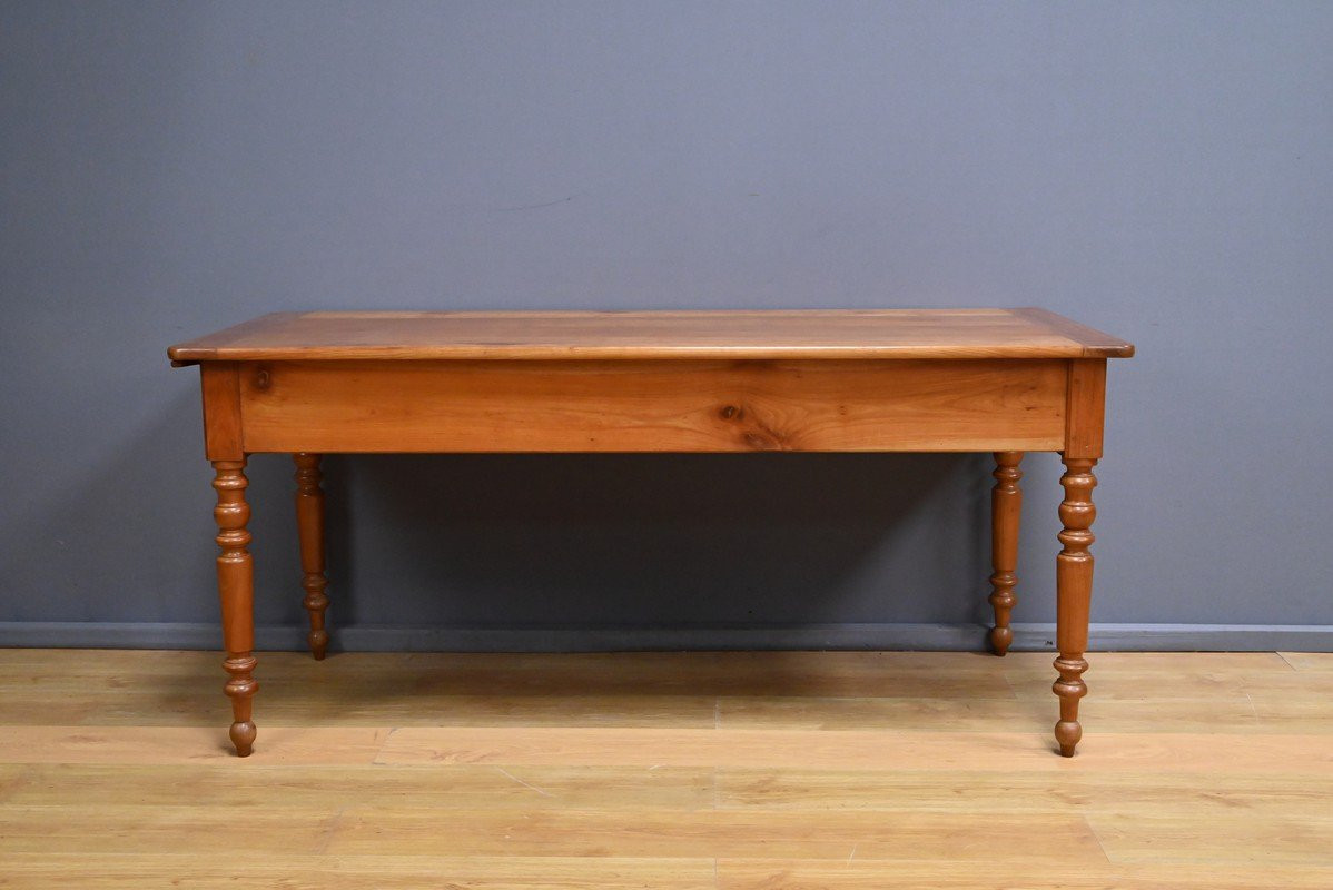 Table de Ferme en Merisier – Fin XIXᵉ-photo-1