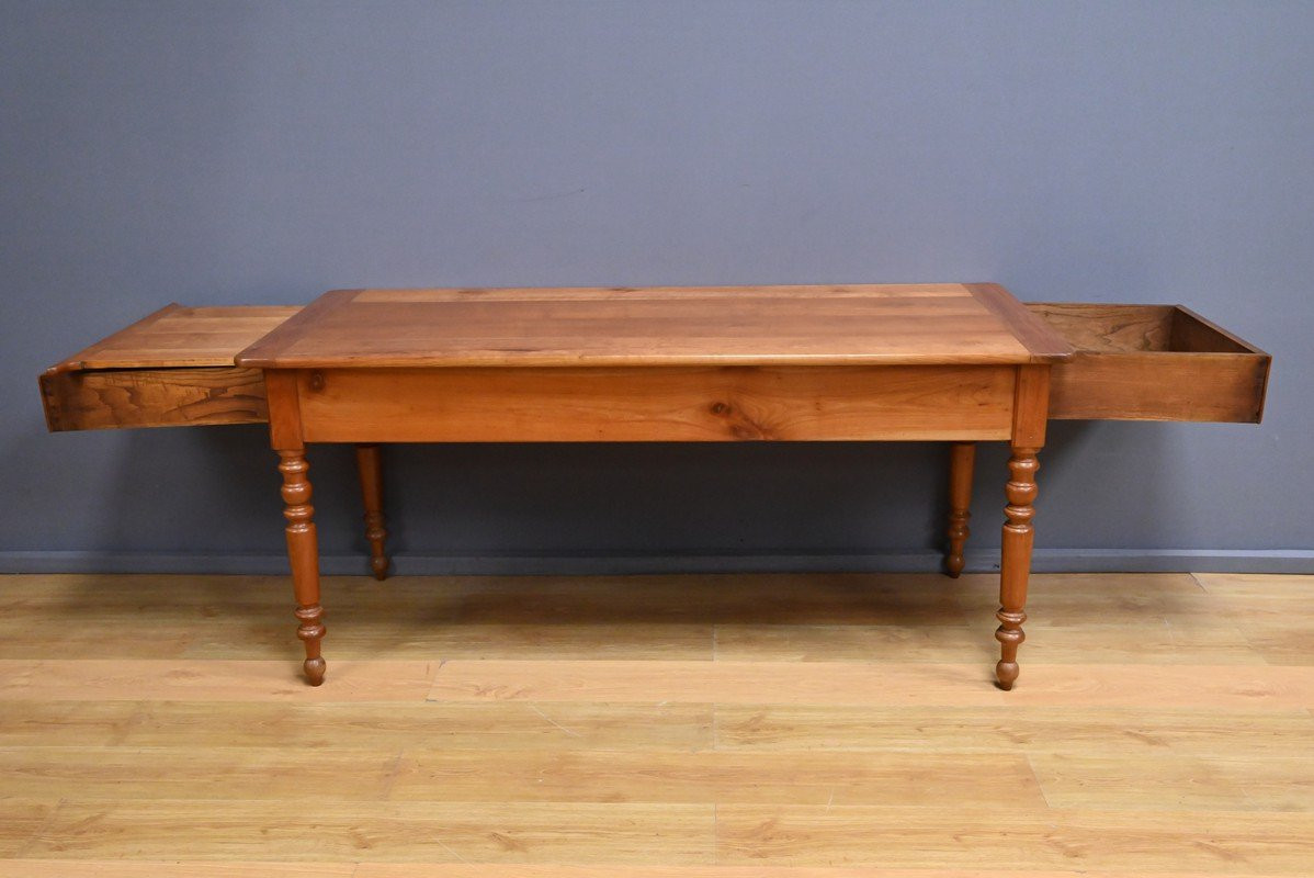Table de Ferme en Merisier – Fin XIXᵉ-photo-3