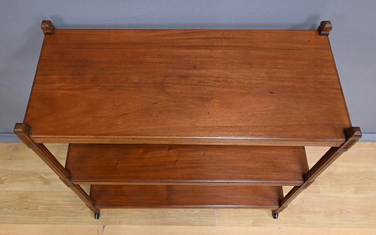 Blond Mahogany Sideboard On Castors - Early 20th Century-photo-4