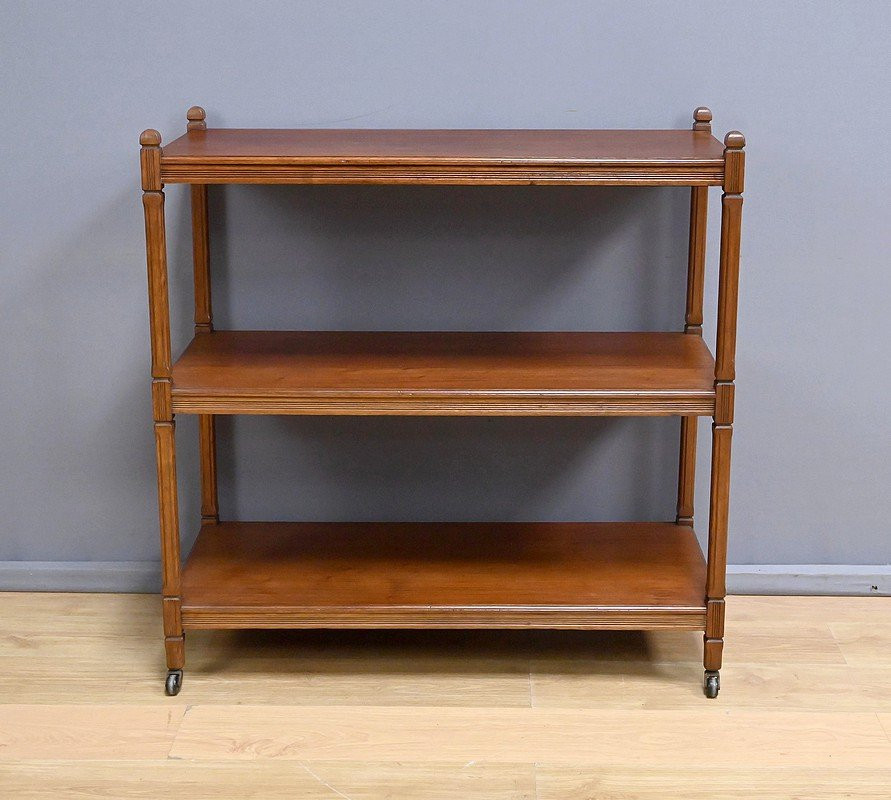 Blond Mahogany Sideboard On Castors - Early 20th Century-photo-2